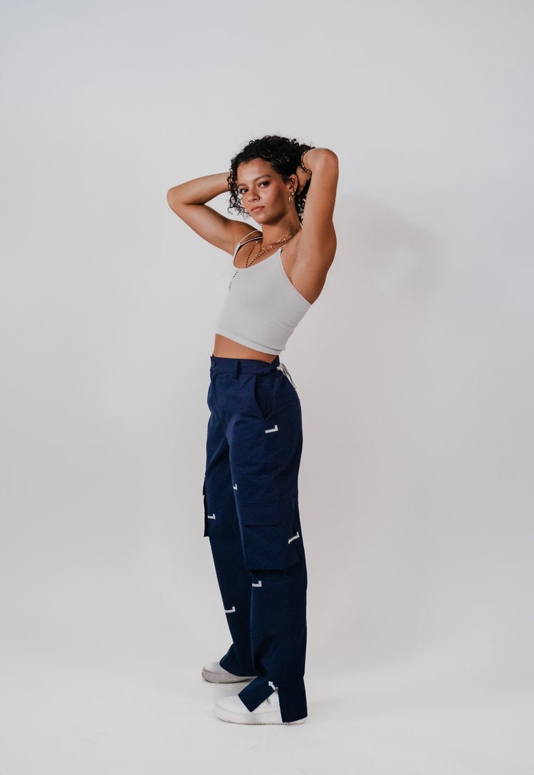 ARROW-PRINTED CARGO PANTS