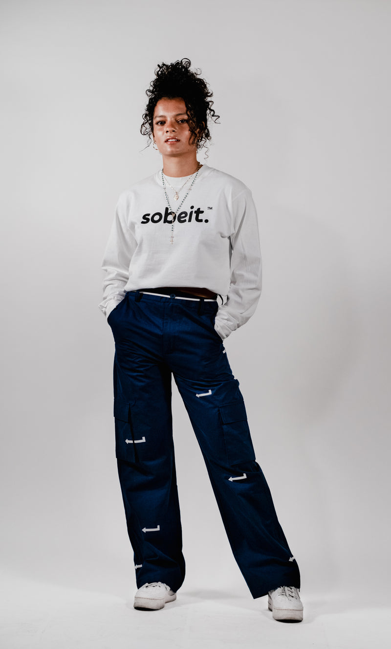 ARROW-PRINTED CARGO PANTS