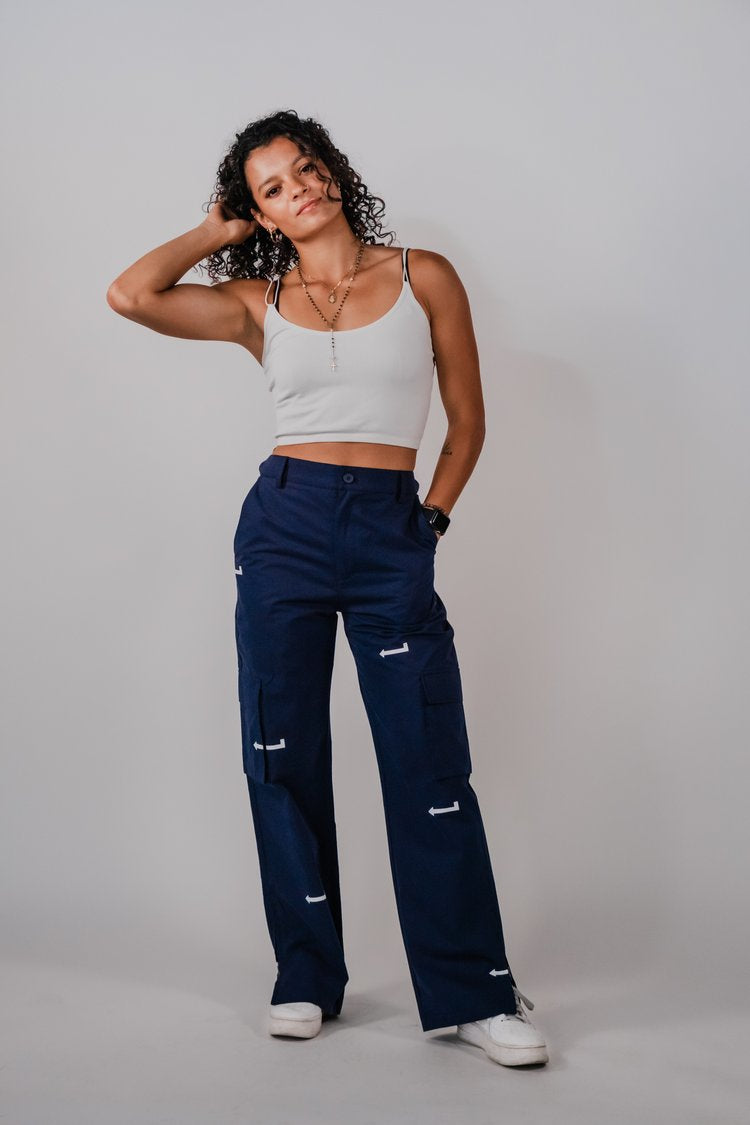 ARROW-PRINTED CARGO PANTS